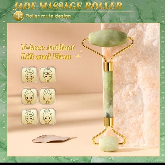 Jade Roller, Tool For Face, - Picture 2 of 5
